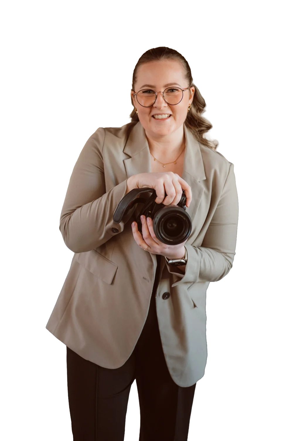 Sarah Heinzel mit Kamera